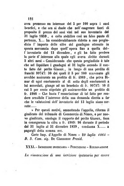 Giornale del Foro in cui si raccolgono le più importanti regiudicate dei supremi tribunali di Roma e dello Stato pontificio in materia civile