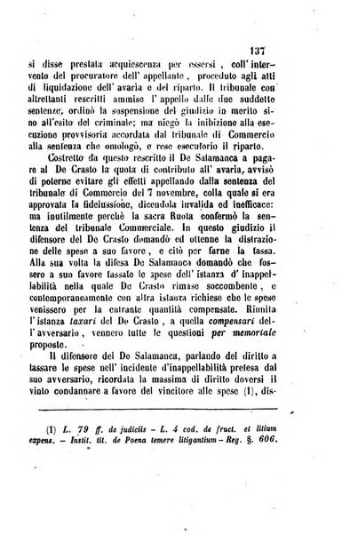 Giornale del Foro in cui si raccolgono le più importanti regiudicate dei supremi tribunali di Roma e dello Stato pontificio in materia civile