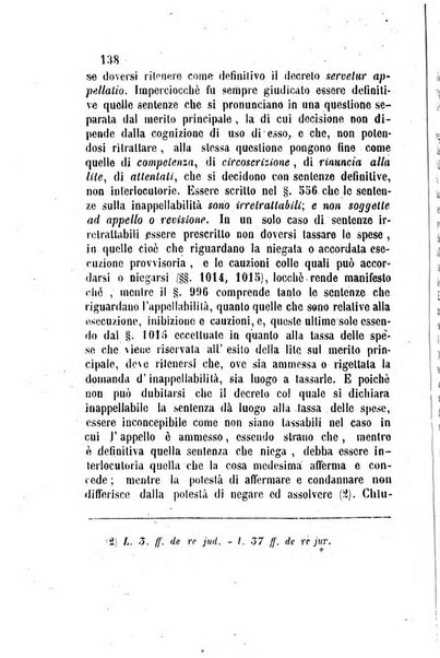 Giornale del Foro in cui si raccolgono le più importanti regiudicate dei supremi tribunali di Roma e dello Stato pontificio in materia civile