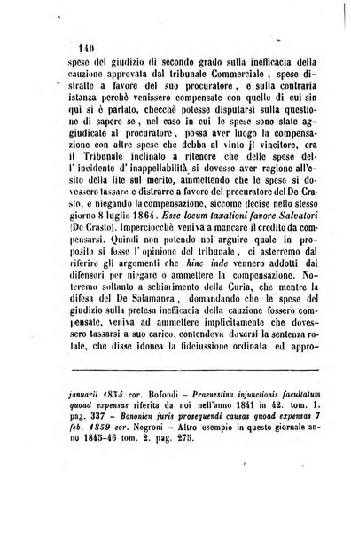 Giornale del Foro in cui si raccolgono le più importanti regiudicate dei supremi tribunali di Roma e dello Stato pontificio in materia civile