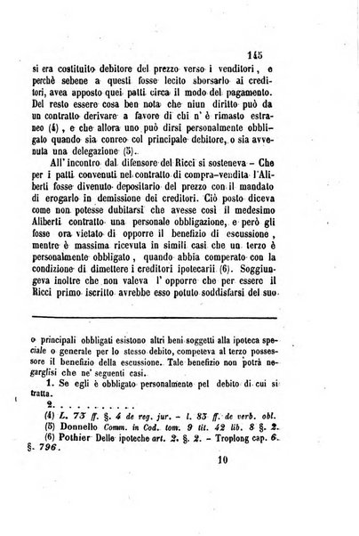 Giornale del Foro in cui si raccolgono le più importanti regiudicate dei supremi tribunali di Roma e dello Stato pontificio in materia civile