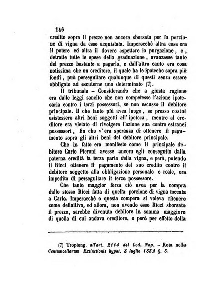 Giornale del Foro in cui si raccolgono le più importanti regiudicate dei supremi tribunali di Roma e dello Stato pontificio in materia civile