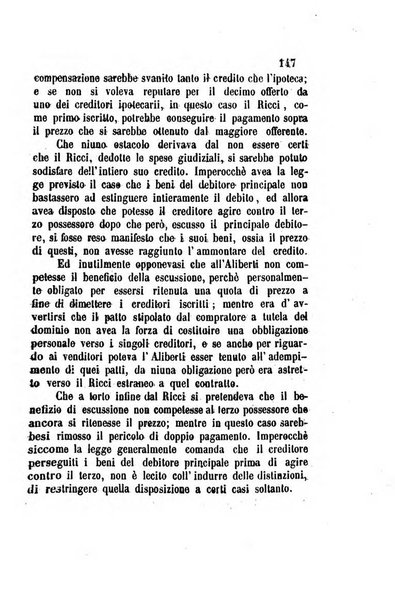 Giornale del Foro in cui si raccolgono le più importanti regiudicate dei supremi tribunali di Roma e dello Stato pontificio in materia civile