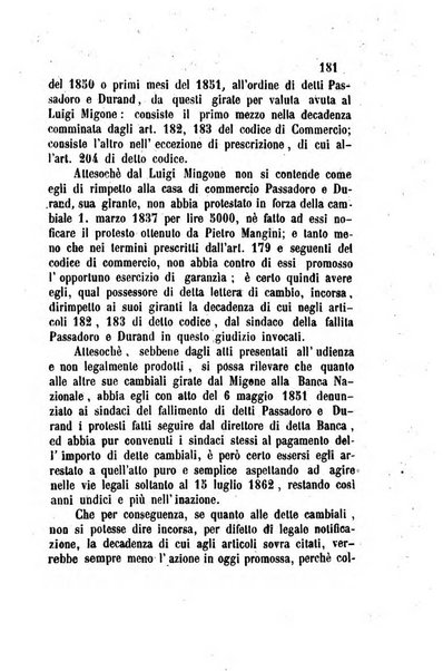 Giornale del Foro in cui si raccolgono le più importanti regiudicate dei supremi tribunali di Roma e dello Stato pontificio in materia civile