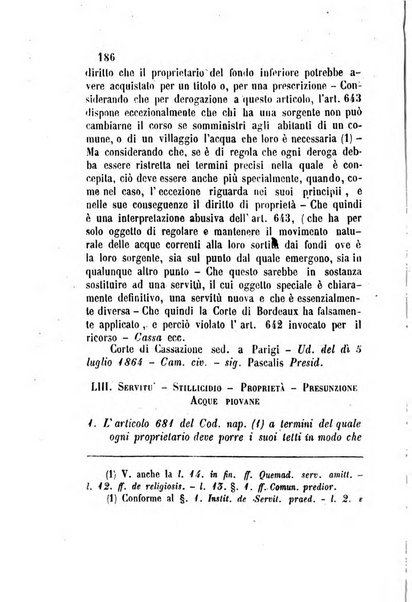 Giornale del Foro in cui si raccolgono le più importanti regiudicate dei supremi tribunali di Roma e dello Stato pontificio in materia civile