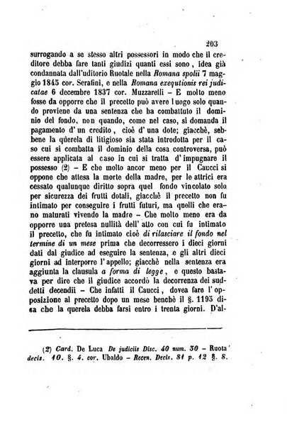 Giornale del Foro in cui si raccolgono le più importanti regiudicate dei supremi tribunali di Roma e dello Stato pontificio in materia civile