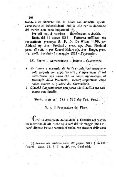 Giornale del Foro in cui si raccolgono le più importanti regiudicate dei supremi tribunali di Roma e dello Stato pontificio in materia civile