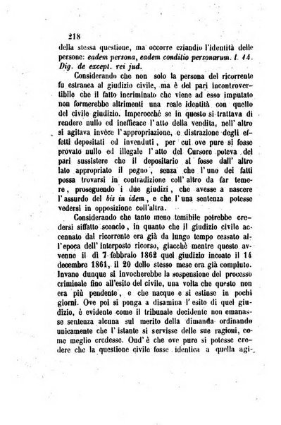 Giornale del Foro in cui si raccolgono le più importanti regiudicate dei supremi tribunali di Roma e dello Stato pontificio in materia civile