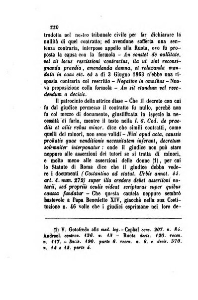 Giornale del Foro in cui si raccolgono le più importanti regiudicate dei supremi tribunali di Roma e dello Stato pontificio in materia civile