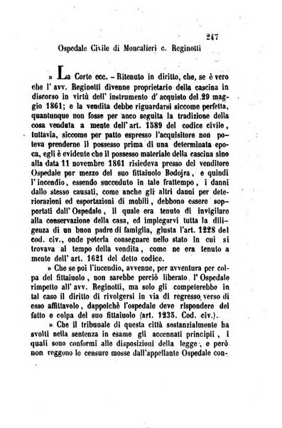 Giornale del Foro in cui si raccolgono le più importanti regiudicate dei supremi tribunali di Roma e dello Stato pontificio in materia civile