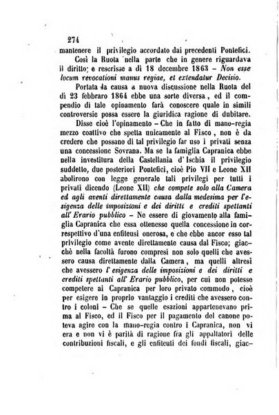 Giornale del Foro in cui si raccolgono le più importanti regiudicate dei supremi tribunali di Roma e dello Stato pontificio in materia civile