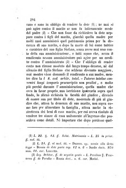 Giornale del Foro in cui si raccolgono le più importanti regiudicate dei supremi tribunali di Roma e dello Stato pontificio in materia civile