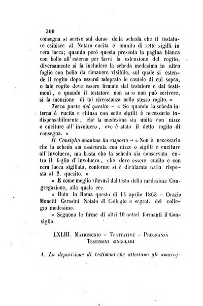 Giornale del Foro in cui si raccolgono le più importanti regiudicate dei supremi tribunali di Roma e dello Stato pontificio in materia civile