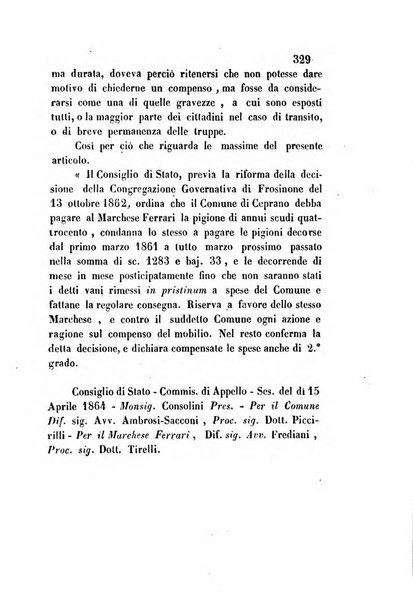 Giornale del Foro in cui si raccolgono le più importanti regiudicate dei supremi tribunali di Roma e dello Stato pontificio in materia civile