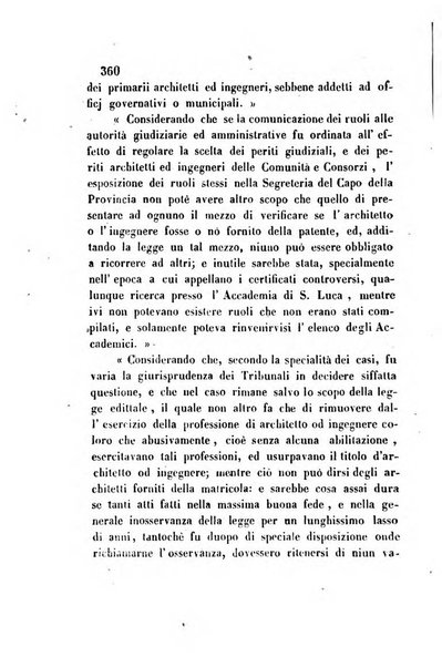 Giornale del Foro in cui si raccolgono le più importanti regiudicate dei supremi tribunali di Roma e dello Stato pontificio in materia civile