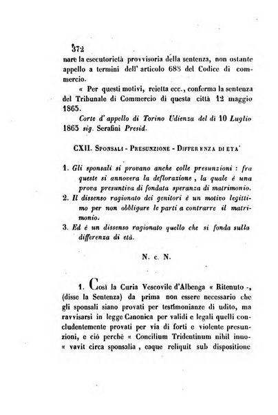 Giornale del Foro in cui si raccolgono le più importanti regiudicate dei supremi tribunali di Roma e dello Stato pontificio in materia civile