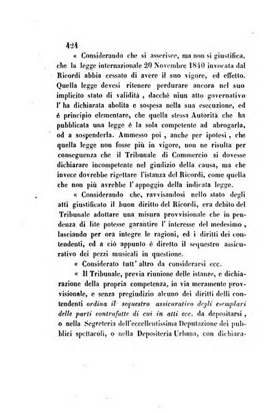 Giornale del Foro in cui si raccolgono le più importanti regiudicate dei supremi tribunali di Roma e dello Stato pontificio in materia civile