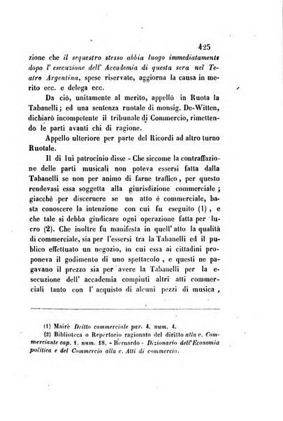 Giornale del Foro in cui si raccolgono le più importanti regiudicate dei supremi tribunali di Roma e dello Stato pontificio in materia civile