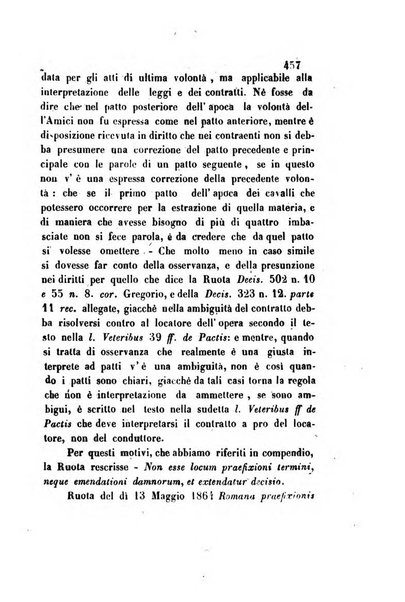 Giornale del Foro in cui si raccolgono le più importanti regiudicate dei supremi tribunali di Roma e dello Stato pontificio in materia civile