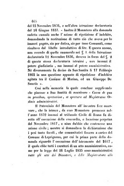 Giornale del Foro in cui si raccolgono le più importanti regiudicate dei supremi tribunali di Roma e dello Stato pontificio in materia civile