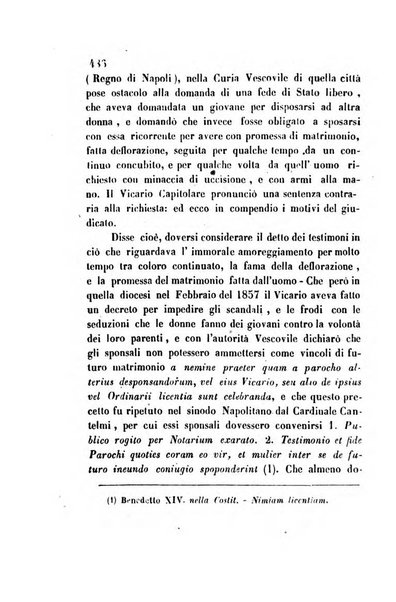 Giornale del Foro in cui si raccolgono le più importanti regiudicate dei supremi tribunali di Roma e dello Stato pontificio in materia civile