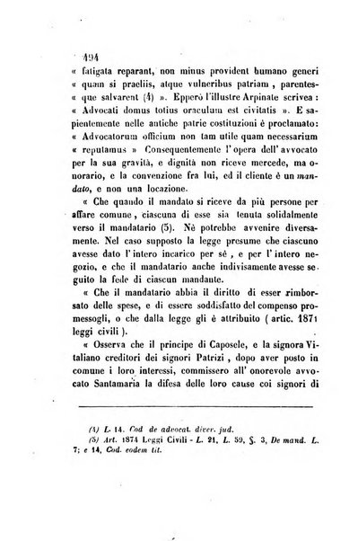 Giornale del Foro in cui si raccolgono le più importanti regiudicate dei supremi tribunali di Roma e dello Stato pontificio in materia civile