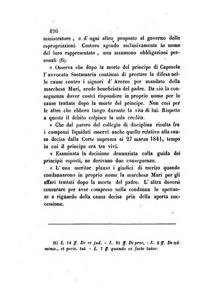 Giornale del Foro in cui si raccolgono le più importanti regiudicate dei supremi tribunali di Roma e dello Stato pontificio in materia civile