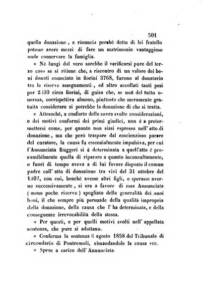 Giornale del Foro in cui si raccolgono le più importanti regiudicate dei supremi tribunali di Roma e dello Stato pontificio in materia civile