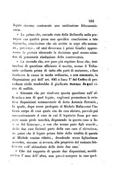 Giornale del Foro in cui si raccolgono le più importanti regiudicate dei supremi tribunali di Roma e dello Stato pontificio in materia civile