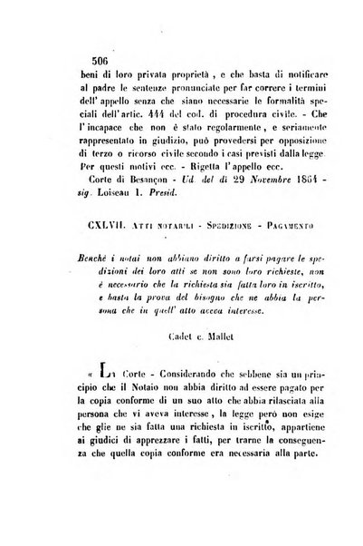 Giornale del Foro in cui si raccolgono le più importanti regiudicate dei supremi tribunali di Roma e dello Stato pontificio in materia civile