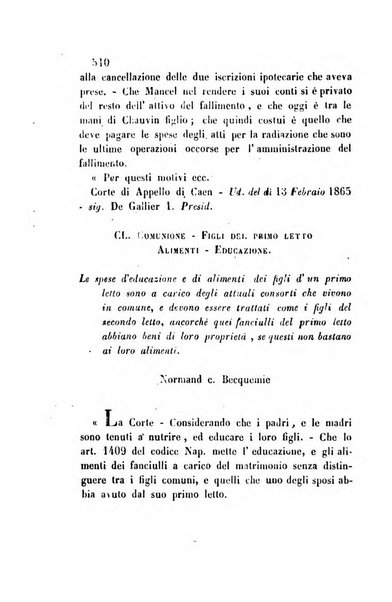 Giornale del Foro in cui si raccolgono le più importanti regiudicate dei supremi tribunali di Roma e dello Stato pontificio in materia civile