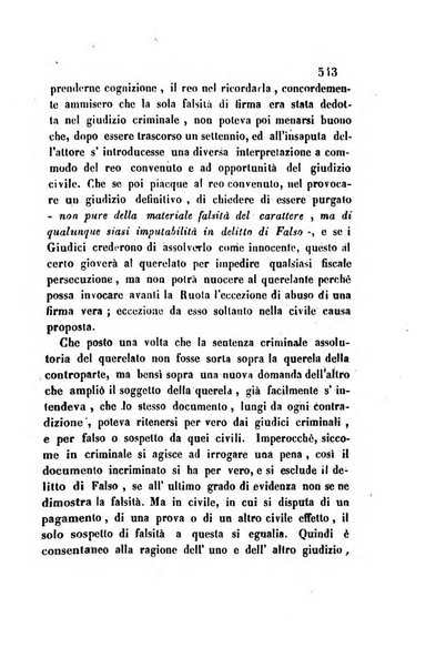 Giornale del Foro in cui si raccolgono le più importanti regiudicate dei supremi tribunali di Roma e dello Stato pontificio in materia civile