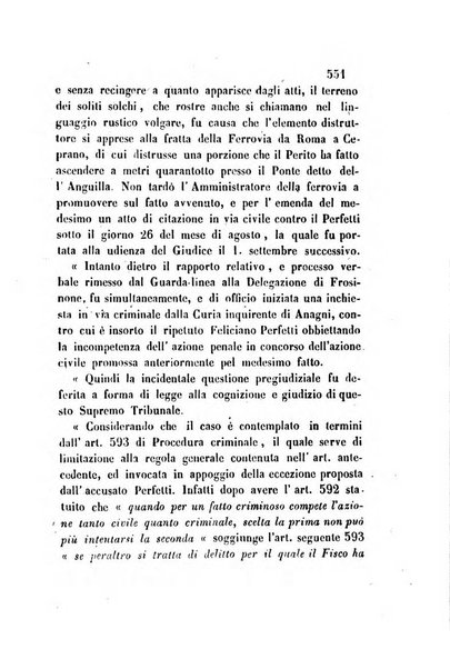 Giornale del Foro in cui si raccolgono le più importanti regiudicate dei supremi tribunali di Roma e dello Stato pontificio in materia civile