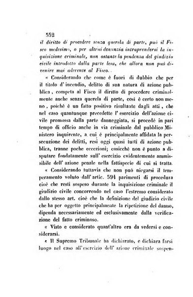 Giornale del Foro in cui si raccolgono le più importanti regiudicate dei supremi tribunali di Roma e dello Stato pontificio in materia civile