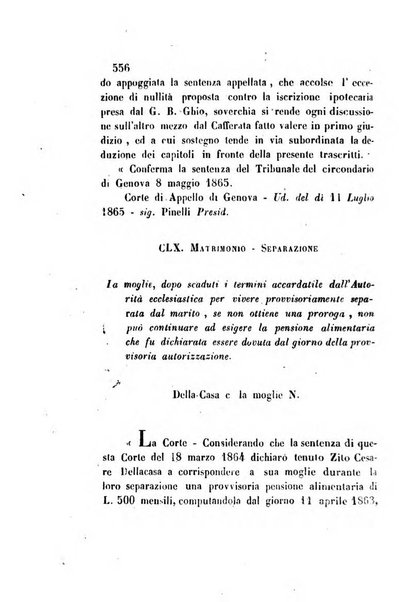 Giornale del Foro in cui si raccolgono le più importanti regiudicate dei supremi tribunali di Roma e dello Stato pontificio in materia civile