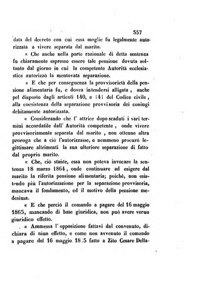 Giornale del Foro in cui si raccolgono le più importanti regiudicate dei supremi tribunali di Roma e dello Stato pontificio in materia civile