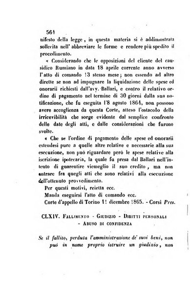 Giornale del Foro in cui si raccolgono le più importanti regiudicate dei supremi tribunali di Roma e dello Stato pontificio in materia civile