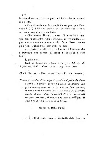 Giornale del Foro in cui si raccolgono le più importanti regiudicate dei supremi tribunali di Roma e dello Stato pontificio in materia civile