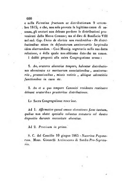 Giornale del Foro in cui si raccolgono le più importanti regiudicate dei supremi tribunali di Roma e dello Stato pontificio in materia civile