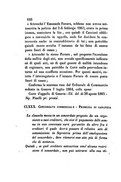 Giornale del Foro in cui si raccolgono le più importanti regiudicate dei supremi tribunali di Roma e dello Stato pontificio in materia civile