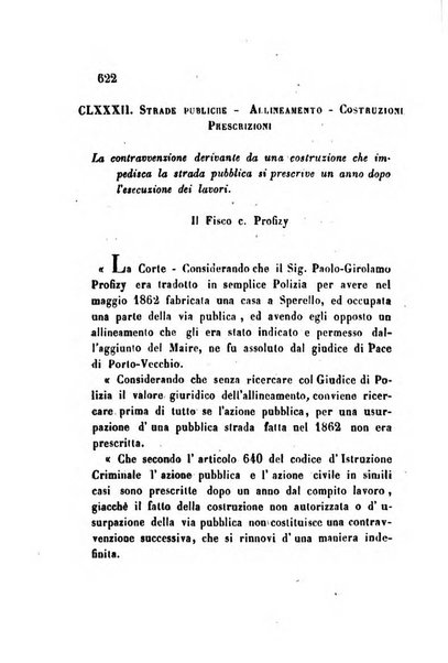 Giornale del Foro in cui si raccolgono le più importanti regiudicate dei supremi tribunali di Roma e dello Stato pontificio in materia civile