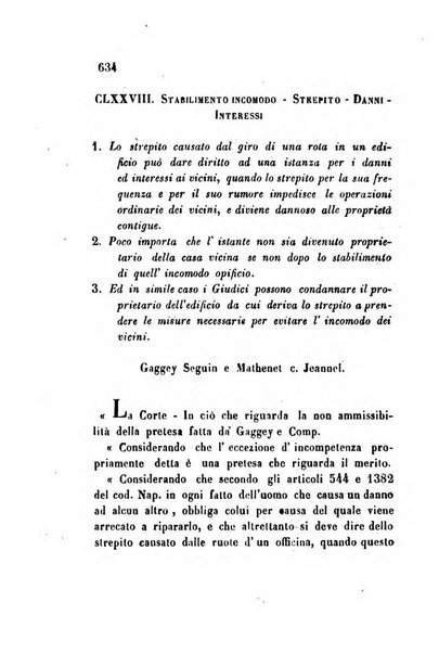 Giornale del Foro in cui si raccolgono le più importanti regiudicate dei supremi tribunali di Roma e dello Stato pontificio in materia civile