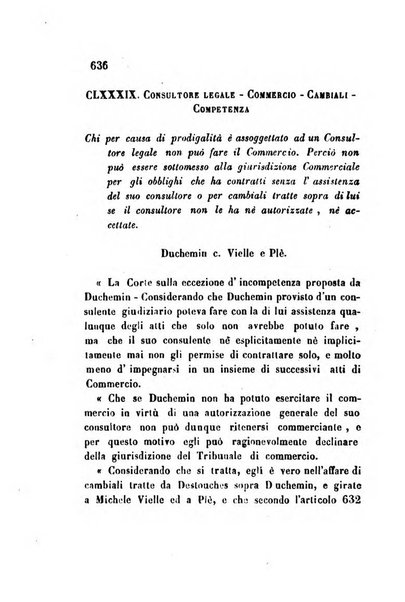 Giornale del Foro in cui si raccolgono le più importanti regiudicate dei supremi tribunali di Roma e dello Stato pontificio in materia civile