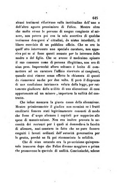 Giornale del Foro in cui si raccolgono le più importanti regiudicate dei supremi tribunali di Roma e dello Stato pontificio in materia civile