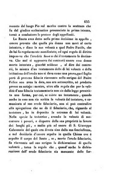 Giornale del Foro in cui si raccolgono le più importanti regiudicate dei supremi tribunali di Roma e dello Stato pontificio in materia civile