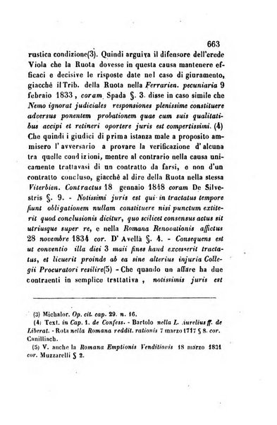 Giornale del Foro in cui si raccolgono le più importanti regiudicate dei supremi tribunali di Roma e dello Stato pontificio in materia civile