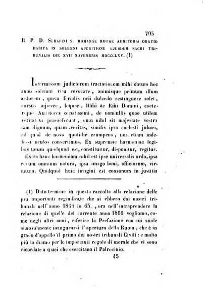 Giornale del Foro in cui si raccolgono le più importanti regiudicate dei supremi tribunali di Roma e dello Stato pontificio in materia civile