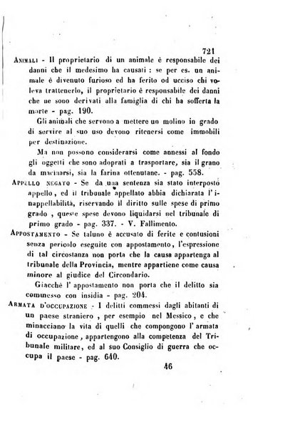 Giornale del Foro in cui si raccolgono le più importanti regiudicate dei supremi tribunali di Roma e dello Stato pontificio in materia civile