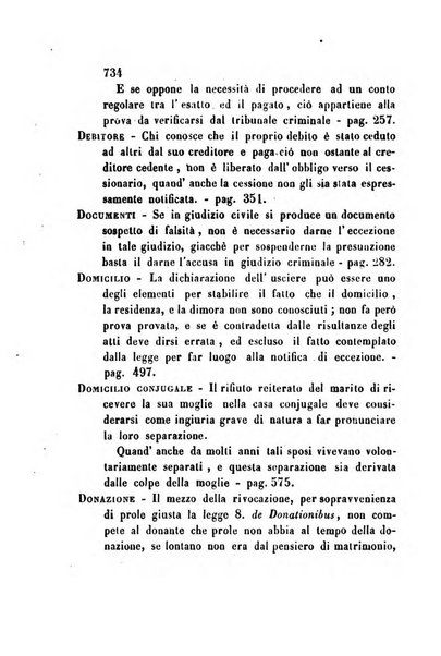 Giornale del Foro in cui si raccolgono le più importanti regiudicate dei supremi tribunali di Roma e dello Stato pontificio in materia civile