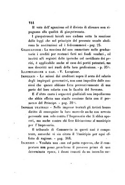 Giornale del Foro in cui si raccolgono le più importanti regiudicate dei supremi tribunali di Roma e dello Stato pontificio in materia civile